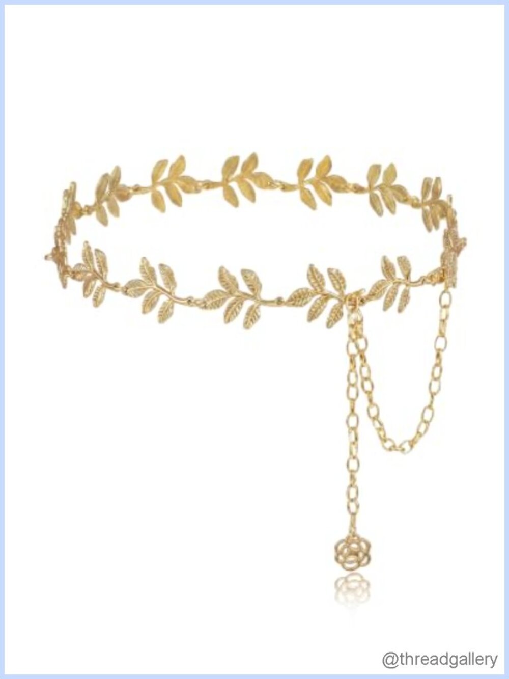 Alloy Chain Belt Women Metal Waist Chain Adjustable Size for Dress Jeans